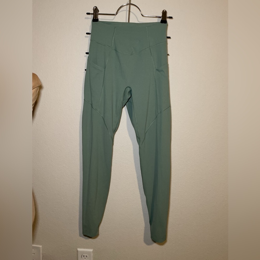Gymshark Green High-Waisted Leggings, in excellent condition. - Picture 1 of 4